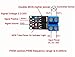 Icstation DC 5V-36V 400W Dual MOS Transistor Driving Module Switch High Level Trigger PWM 0-20KHz (Pack of 4)