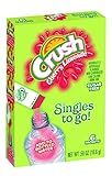 Crush Singles To Go Powder Packets, Water Drink Mix, Cherry Limeade, Non-Carbonated, Sugar Free Sticks (12 Boxes with 6 Packets Each – 72 Total Servings)
