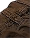 MorryOddy Men's Cotton Loose Fit Multi Pocket Cargo Shorts Coffee 38