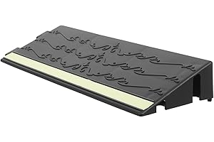 LALADEFIEE Robot Vacuum Ramp with Night Glow, Portable Plastic Ramp Pad for Door Step and Wheelchairs, No Tools