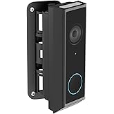 CaGuan Adjustable Doorbell Mount(35°-145°) for eufy Video Doorbell E340, No-Drillng Mounting Bracket,Left/Right Adjustable,Wide Viewing Angle,Ideal for Apartment/houses, Black