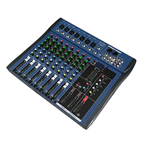 Smartlove1P CT8 8 Channel Professional Stereo Mixer Live USB Studio Audio Sound Console Network Anchor Device Vocal Effect Processor - Thumbnail 6