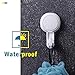 Quntis Large Clear Shower Suction Hooks, 11LB Heavy Duty Reusable Window Glass Vacuum Hooks Kitchen Bathroom Wall Hanger for Towel Loofah Sponge Bathrobe Christmas Wreath, 2 Pack