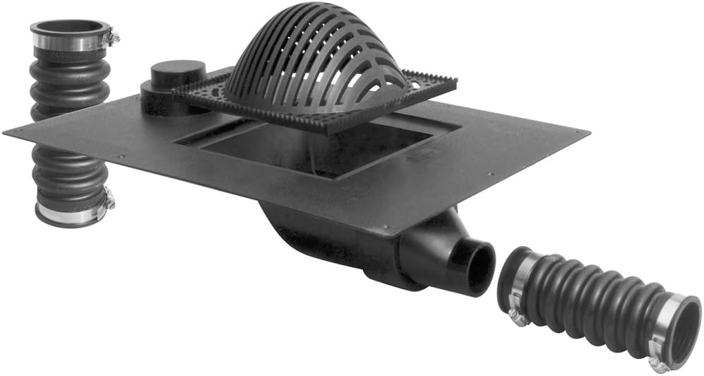 LSP T-0020 Roof Drain with 2-Inch Side Outlet and Overflow