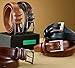 Marino’s Men Genuine Leather Dress Belt with Single Prong Buckle - Black - 48
