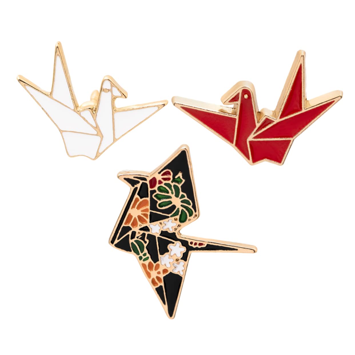 Holibanna 3pcs Creative Cartoon Brooch Lovely Alloy Breastpins for Clothing Accessories Red White Black for Casual and Formal Events Unique Present for Family and Friends