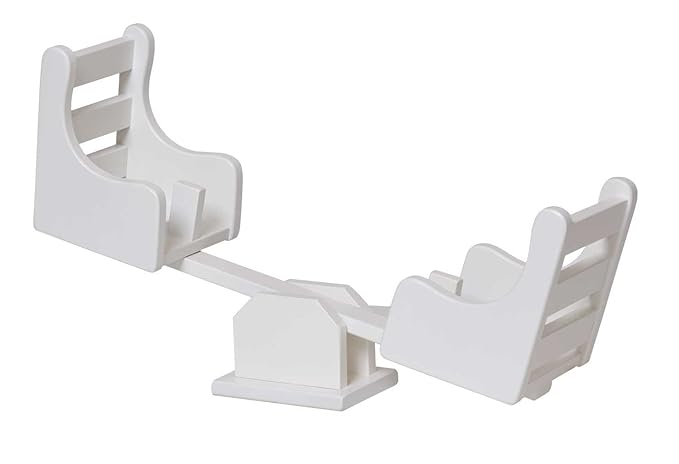 Adorable Doll Oval Playground See-Saw - Perfect for Your Little GirlWhite American Made by Amish