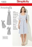 SimplicityLadies Sewing Pattern 1800 Open Neckline Dresses
