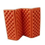 HS 1PC Foldable Folding EVA Foam Waterproof Chair Cushion Seat Pads Mat for Camping Hiking Sports Outdoor Activities (Orange)