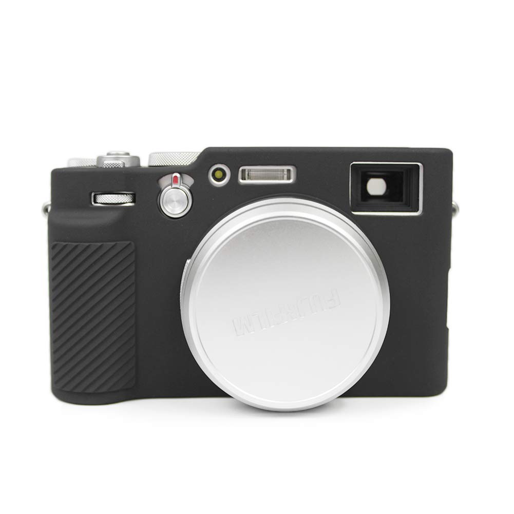 MUZIRI KINOKOO Fuji X100V Case, Silicone Camera Case for Fuji X100V Camera Fujifilm X100V Protective Silicone Case Skin (Black)