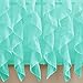Sweet Home Collection SHRPNL-63-SEA-2PK Sheer Voile Vertical Ruffled Window Curtain Panel 50