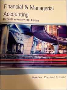 Financial And Managerial Accounting Depaul University