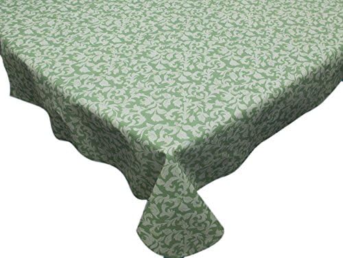 Park Avenue Deluxe Collection Park Avenue Deluxe Collection "Damask Scroll" 52" x 70" Vinyl Flannel Backed Tablecloth