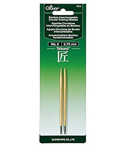 Amazon.com: Clover Needlecraft Takumi No.6 Bamboo Interchangeable
