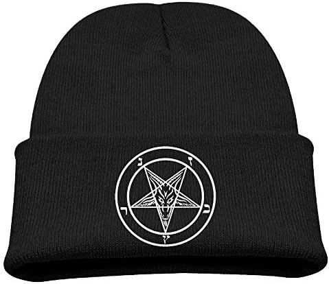LULULUON Demon Sigil Of Baphomet Cap For Children Knitted Hat Head Hat