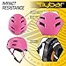 Flybar Bike Helmet- Multi Sport Dual Certified Adjustable Dial, Skateboard Helmet, Roller Skating, Pogo, Electric Scooter, Snowboard, Boys and Girls Kids- Adults Helmets (Pink,S-M)