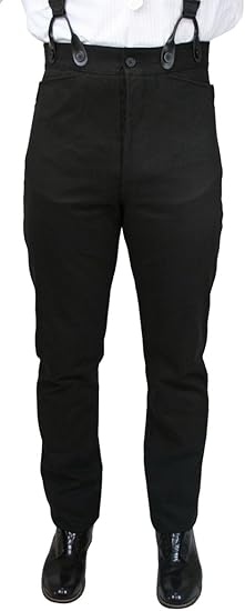 Amazon Historical Emporium メンズ ハイウエスト 100 起毛コットンパンツ ロングパンツ 通販