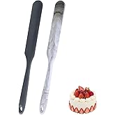 2 Pcs 13 Inch Silicone Jar Spatulas, Non-Stick Heat Resistant Cake Cream Spatulas Set, Large Cake Cream Butter Spatulas for J