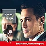 Bummd Mini Invisible Inear Earphone Wireless Bluetooth Earbud V4.1+EDR Headphones Stereo with build-in Microphone Support Hands-free Calling Black
