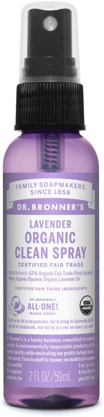 Dr.Bronner’s(ドクターブロナー) オーガニック クリーンスプレー 除菌スプレー ラベンダー 59ml