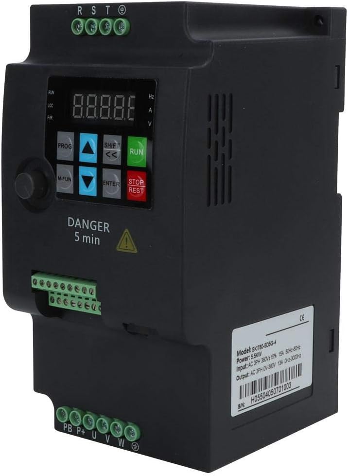 Garosa VFD Inverter 5.5kW 380V Frequency Converter for Spindle Motor Speed Control SKI780-5D5G-4 Industrial AC Drive Variable Speed Drive