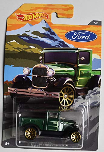 DieCast HOT Wheels Ford Series, Dark Green '29 Ford Pickup 7/8