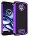 MOTO Z Droid Case,ANLI(TM)[Shock Absorption] Drop Protection Hybrid Dual Layer Armor Defender Protective Case Cover for Motorola Moto Z Droid Edition[Not fit for Moto Z Force Droid] Purple
