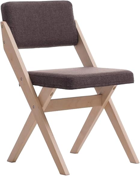 Folding Chair Solid Wood Back Support Furniture Desk Dining Chair