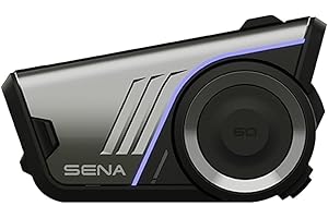 Sena 60S Motorcycle Communication Headset with Wave, Mesh, and Bluetooth Intercom, 2nd Generation Sound by Harman Kardon