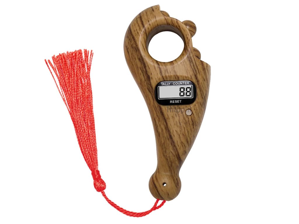 Hitopin 1 Piece Digital Beads Counter, Buddha Beads Counter, Portable Beads Counter, for Meditation, Relaxation, Buddhist Prayer