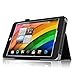 [Corner Protection] Fintie Acer Iconia A1-830 Folio Case - Premium PU Leather Cover Stand Cover with Stylus Holder for Acer Iconia A1-830 7.9-Inch Android Tablet - Black