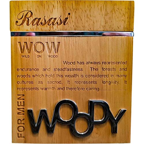 RASASI Wow Woody for Men EDP Eau de Parfum 55 ML (2 oz) Fruity Scents  Stars Notes of Grapefruit, Tangeri