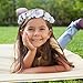 Flower Crown Wedding Hair Wreath Floral Headband Garland Wrist Band Set (White)