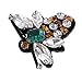 Jili Online 3D Crytsal Bees Patch Sewing on Rhinestone Applique for Clothes Shoes Bags Decoration Patch DIY Apparel Accessories