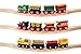 ZJTL Kids Destiny 12 Pcs Wooden Engines & Train Cars Collection Compatible with Thomas Wooden Railway, BRIO, Chuggington