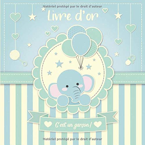 Livre D Or 100 Pages Format Carre Couverture Souple Glace Elephant Bleu Vert Guestbook Personnalisable Simple Et Original French Edition Anais Mercier Amazon Com Books