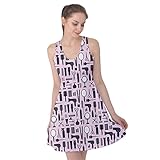 PattyPattern Womens Hairdressing Salon Accessories Set Shadow Pattern Reversible Sleeveless (3xl, light pink)