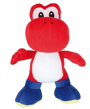 Whitehouse Nintendo Plüschtier Yoshi Supermario Plüsch Figur Farben 30 cm , Rot