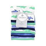 Carters 6 pk Washcloth - Alligator Green