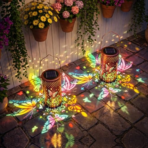 Colorful Butterfly Solar Lantern Pack