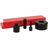 Performance Tool W41065 6-Piece Shop Press Accessory Kit | For presses up to 50-ton. Includes 1/2, 1 and 2-inch punches, 14x3x1-inch steel plates, and bearing shield