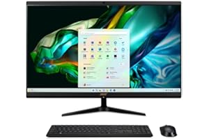 Acer Aspire C27-1800 All-in-One Desktop 2024 New, Intel i5-12450H 8-Core, 27" FHD IPS Display, Intel Iris Xe Graphics, Wi-Fi,