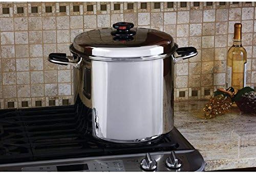 Precise Heat™ 24 Qt. 12-Element ''Water-less'' Stockpot with Deep Steamer Basket