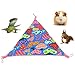 Hankyky Small Pets Triangular Swing Sleeping Bag Warm Hanging Bed Hammock for Hamster Bird Perch Stand Platform Rat Mouse Cage Accessoriesthumb 1