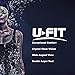 Swim Goggles | Swimming Goggles For Men Women Adults - Best Non Leaking Anti-Fog UV Protection Clear Vision - Free Goggle Case Nose and Ear Plugs Black Mirrored | U-FIT