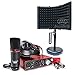 Focusrite Scarlett 2i2 USB Audio Recording Interface Studio Pack 2nd Gen with Headphones, Microphone, Recording Software and AxcessAbles Desktop Isolation Shield - Podcast/Vocal