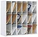 Safco Products 7765GR Wood Mail Sorter, 18 Compartment, Gray