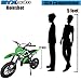 SYX MOTO Kids Mini Dirt Bike Gas Power 2-Stroke 50cc Motorcycle Holeshot Off Road Motorcycle Holeshot Pit Bike, Fully Automatic Transmission, 2018 Green
