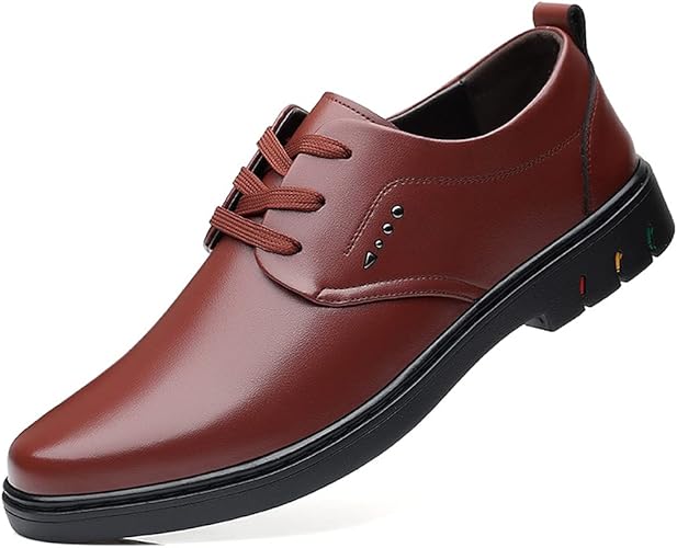 Amazon ノーブ Jyzxshop カジュアルシューズ メンズ ビジネスシューズ おしゃれ 革靴 軽量 柔らかい 快適 通勤用 四季通用 ローファーシューズ 紳士靴 レースアップシューズ