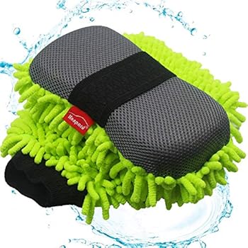 Konpard Ultimate Car Wash Mitt - 2 Pack - Premium Chenille Microfiber Wash Mitt - Wash Sponge - Wash Glove - Lint Free - Scratch Free